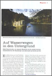 Auf Wasserwegen in den Untergrund