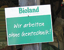 Wir arbeiten ohne Gentechnologie