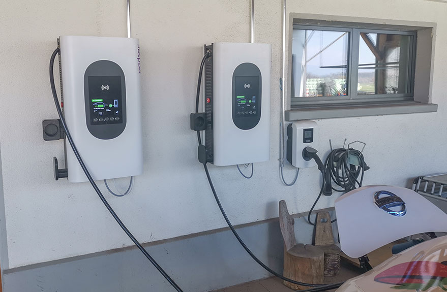 Bidirektionale Ladestation