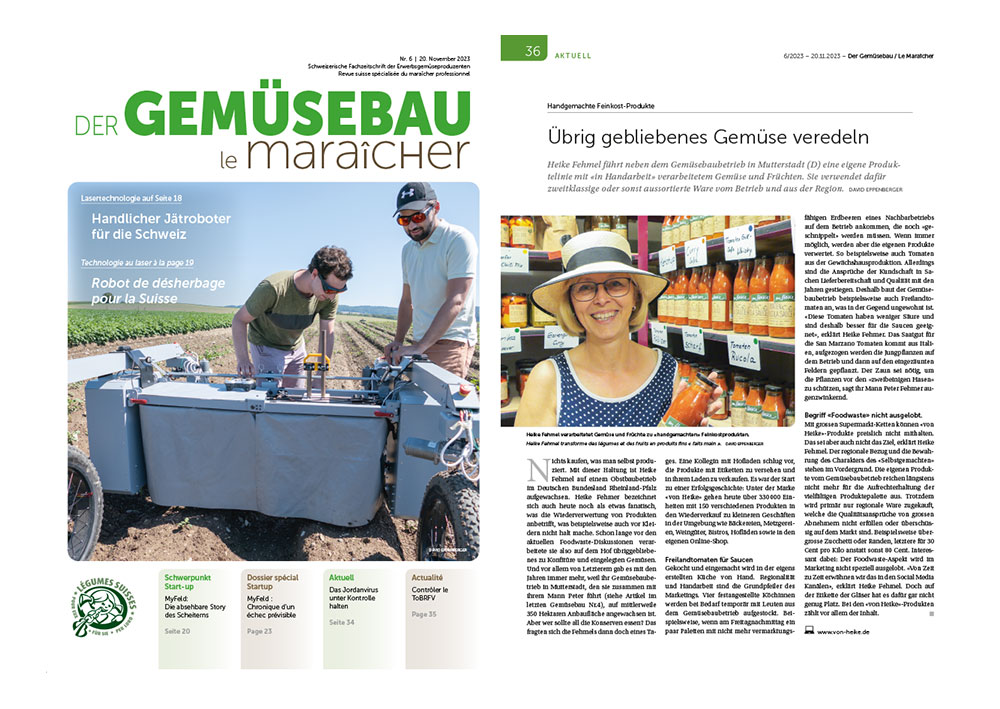 Schweizer Fachzeitschrit der Gemüsebau